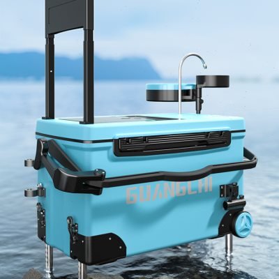New fishing boxes full of 2023 super-light multi-purpose stations, with gear and fishing tanks free of installation